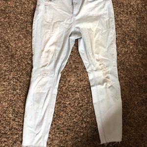 Ripped Light Wash Jeans